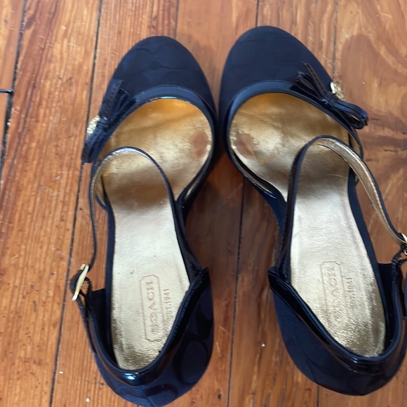 Coach size 9 suede wedges - Picture 4 of 6
